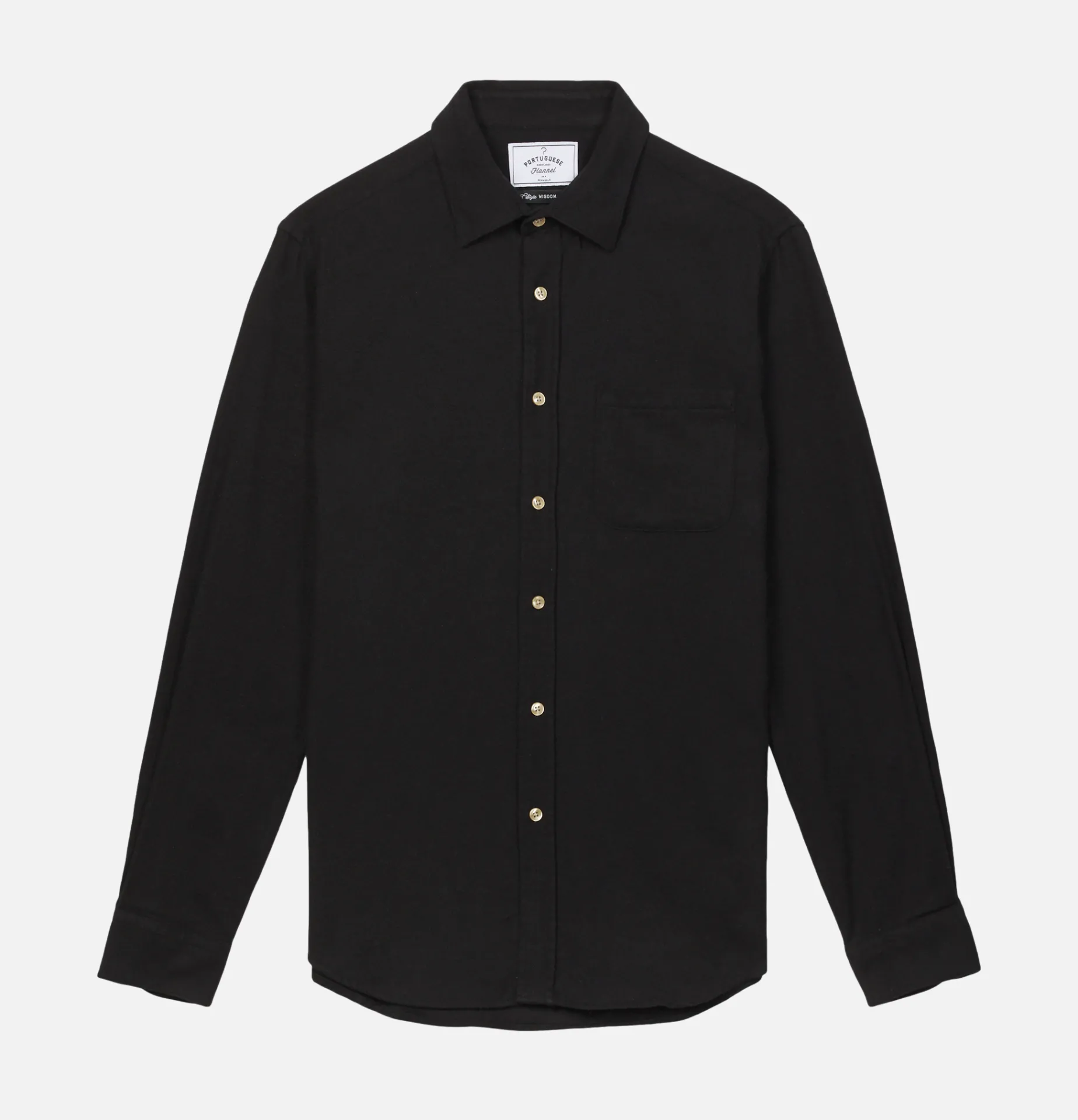 PORTUGUESE FLANNEL Teca Shirt Black