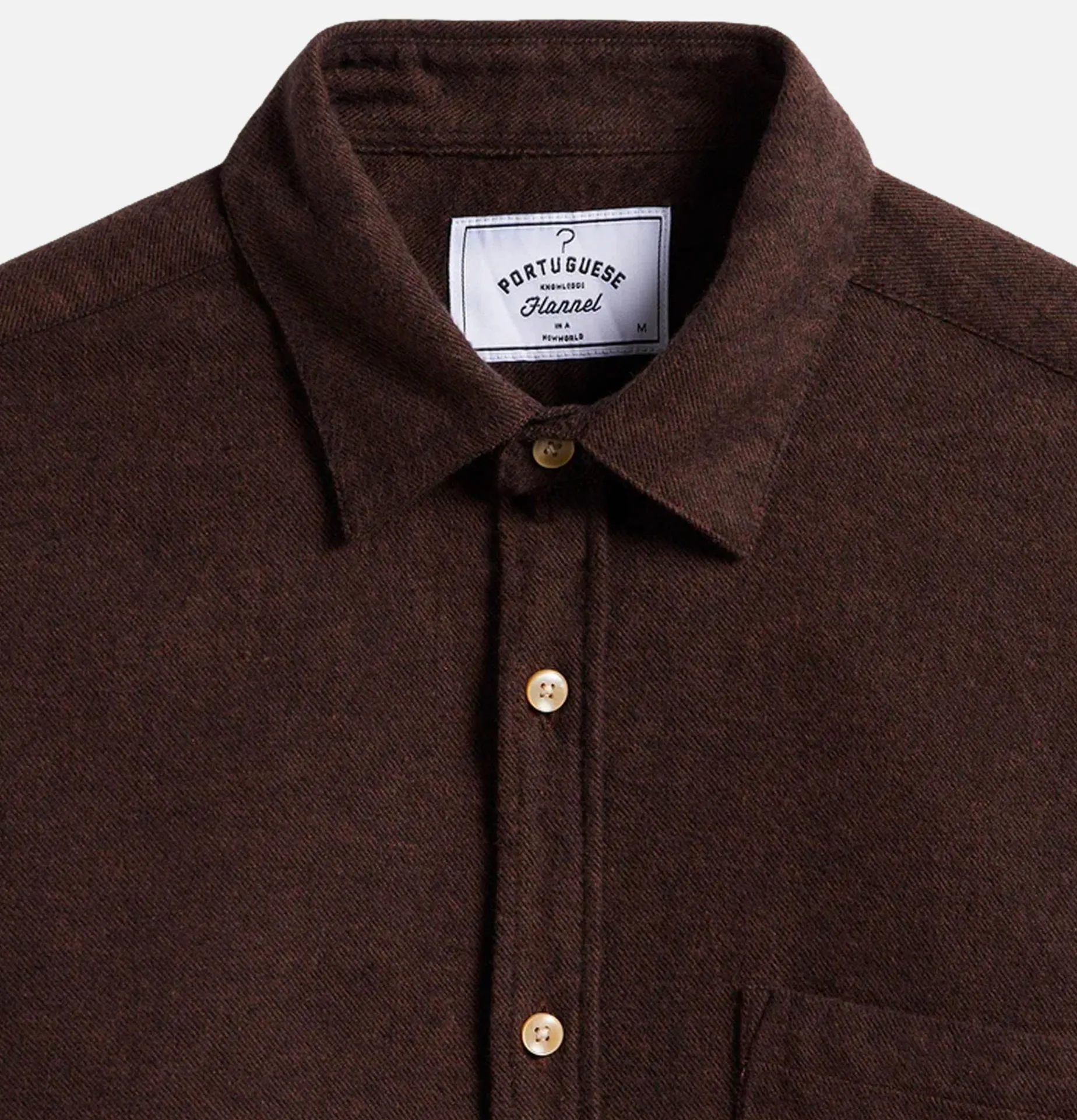 PORTUGUESE FLANNEL Teca Shirt Brown