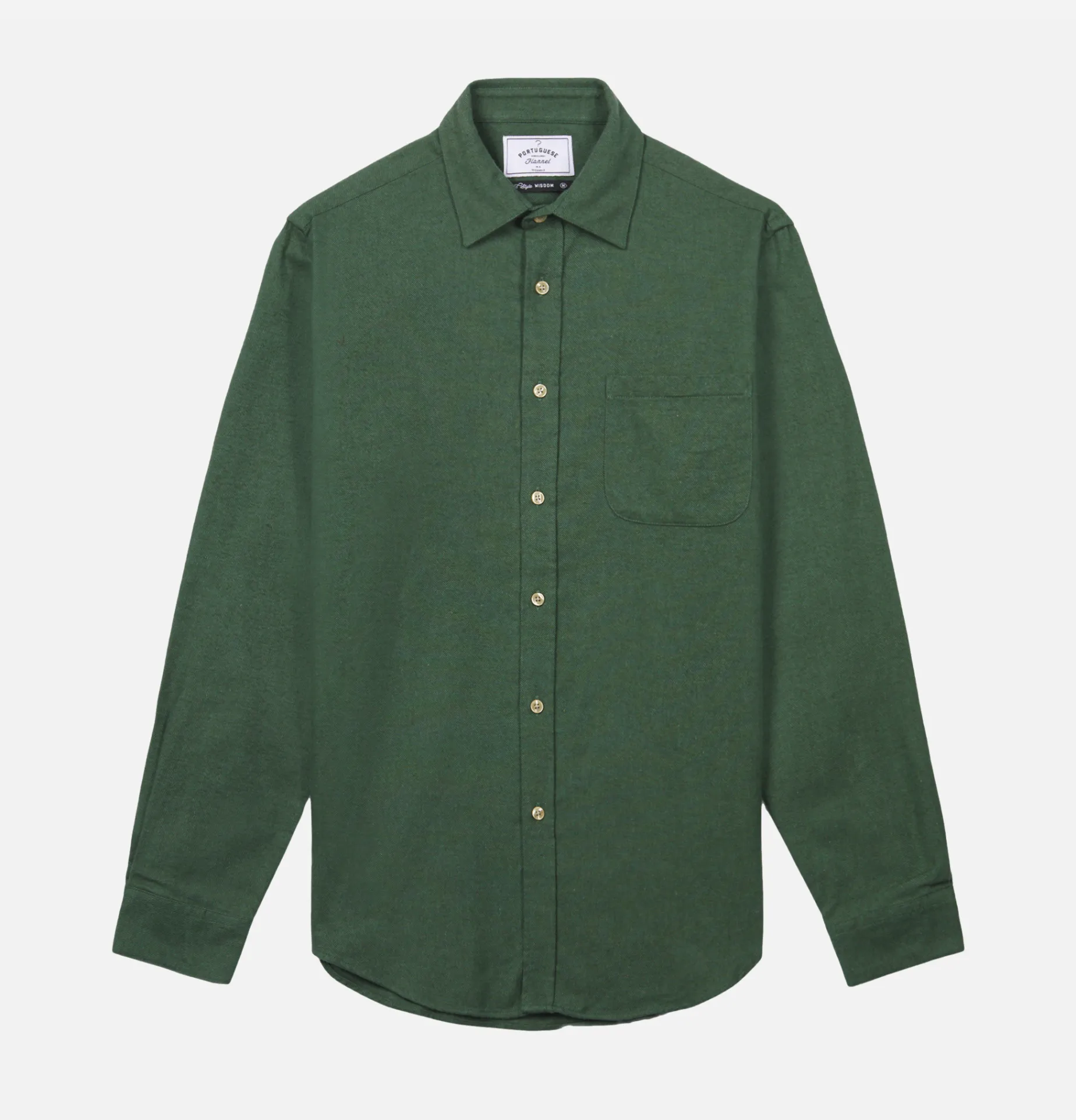 PORTUGUESE FLANNEL Teca Shirt Moss Green