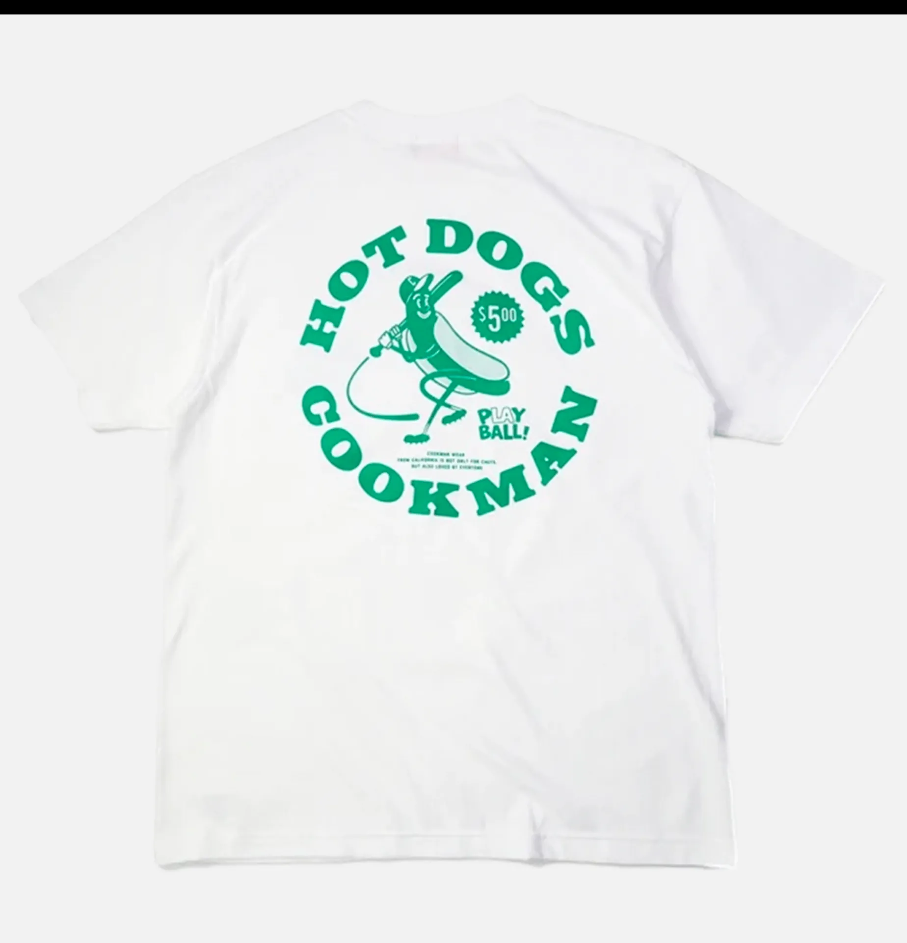 COOKMAN Tee Shirt Hot Dog Hitter White