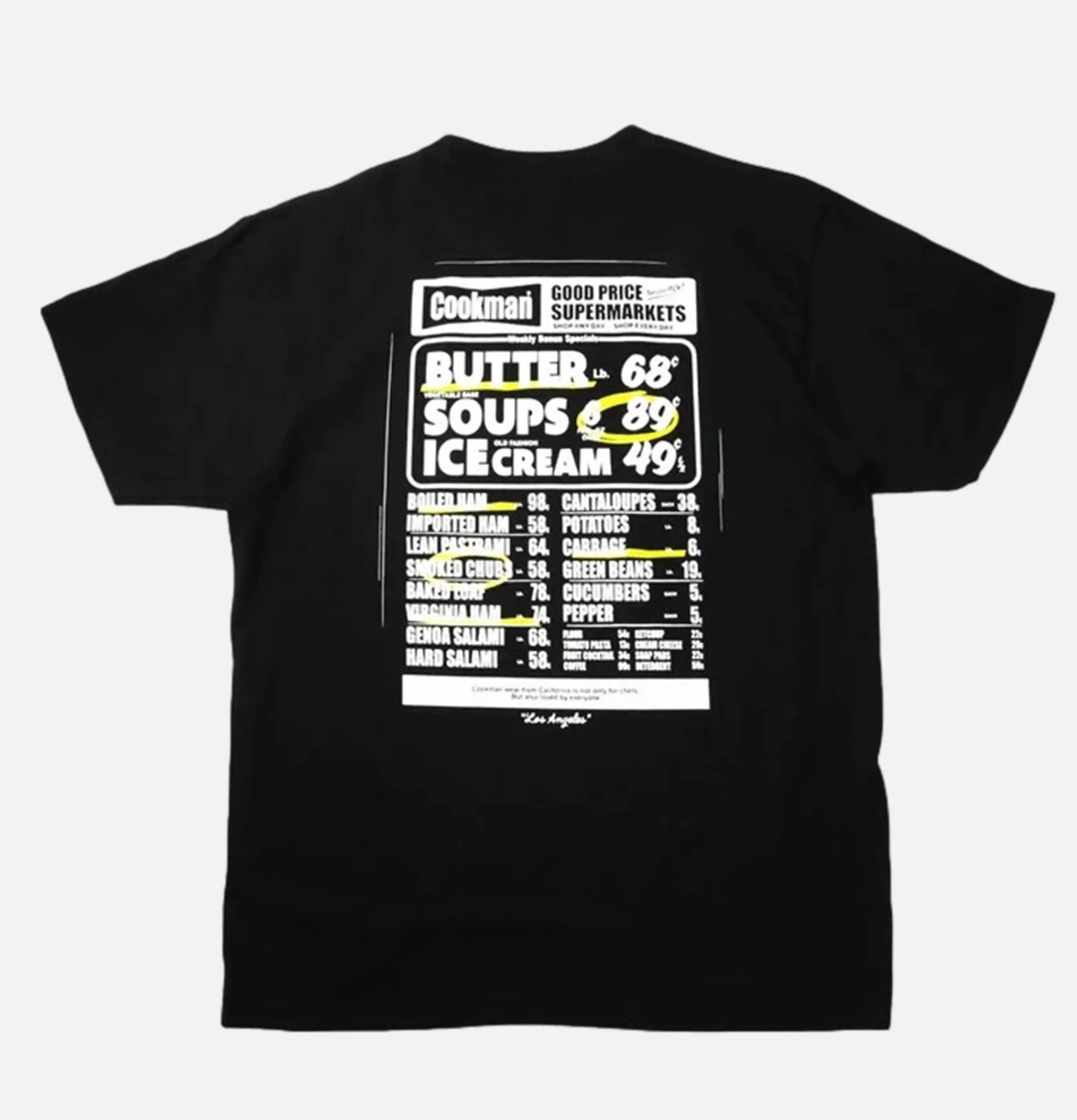 COOKMAN Tee Shirt Supermarket Black