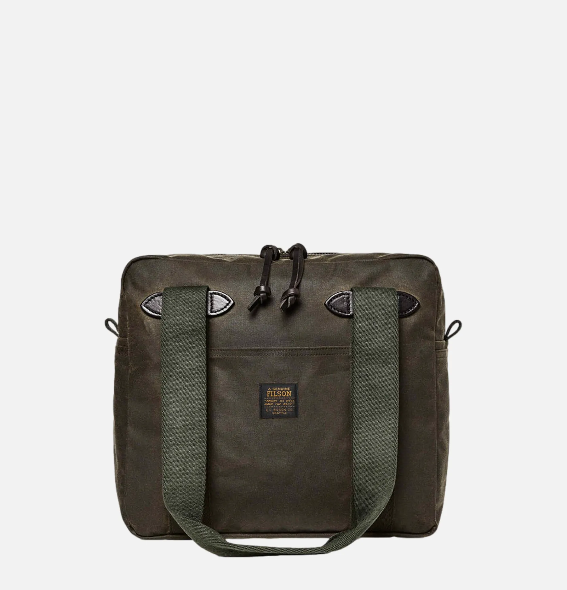 FILSON Tincloth Zipper Tote Otter