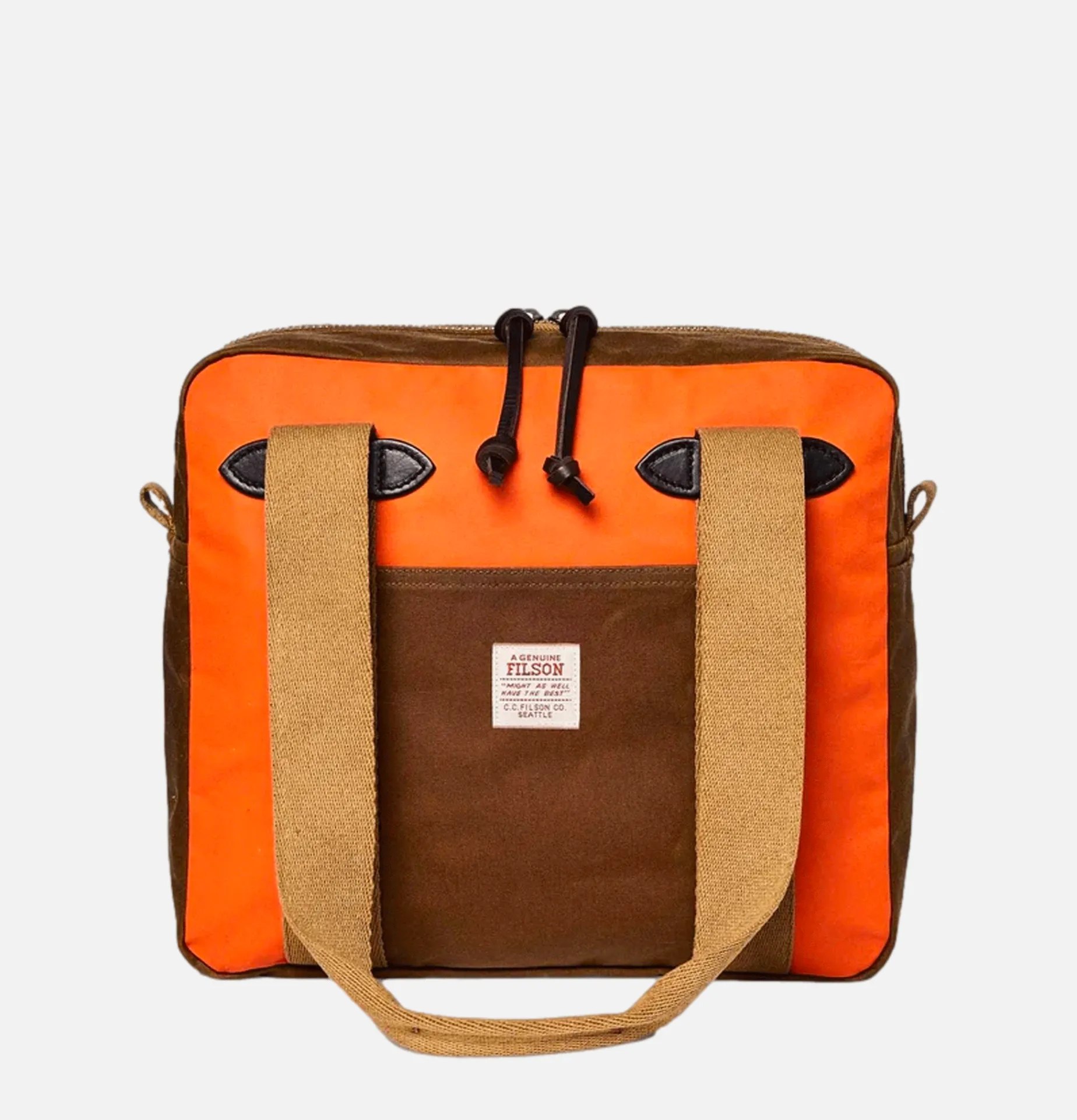 FILSON Tincloth Zipper Tote Tan