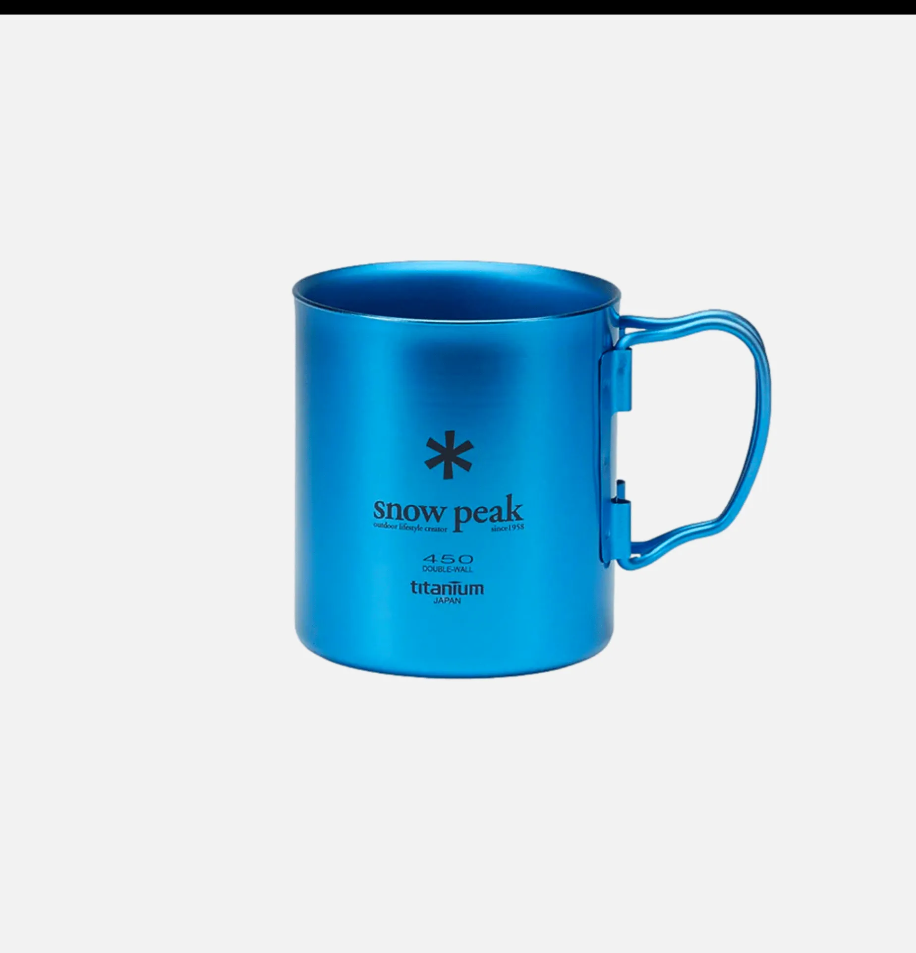 SNOW PEAK Titanium Single Cup 450 Blue