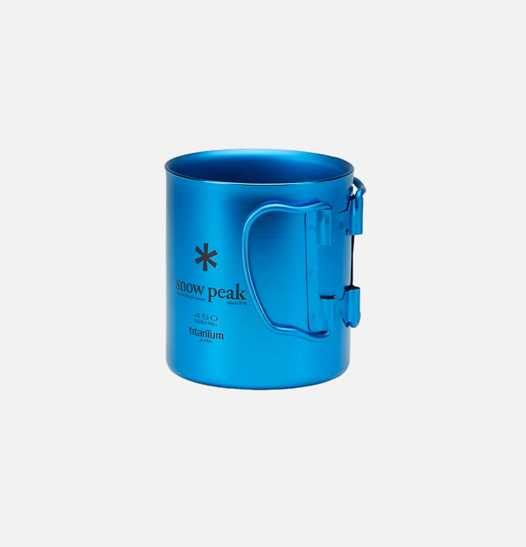 SNOW PEAK Titanium Single Cup 450 Blue