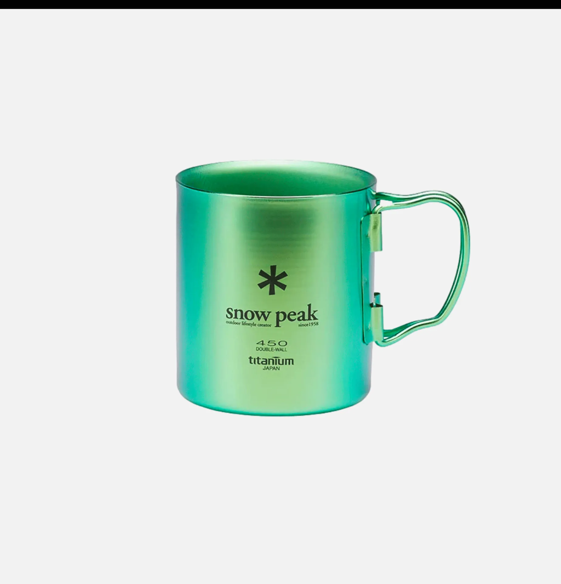 SNOW PEAK Titanium Single Cup 450 Green