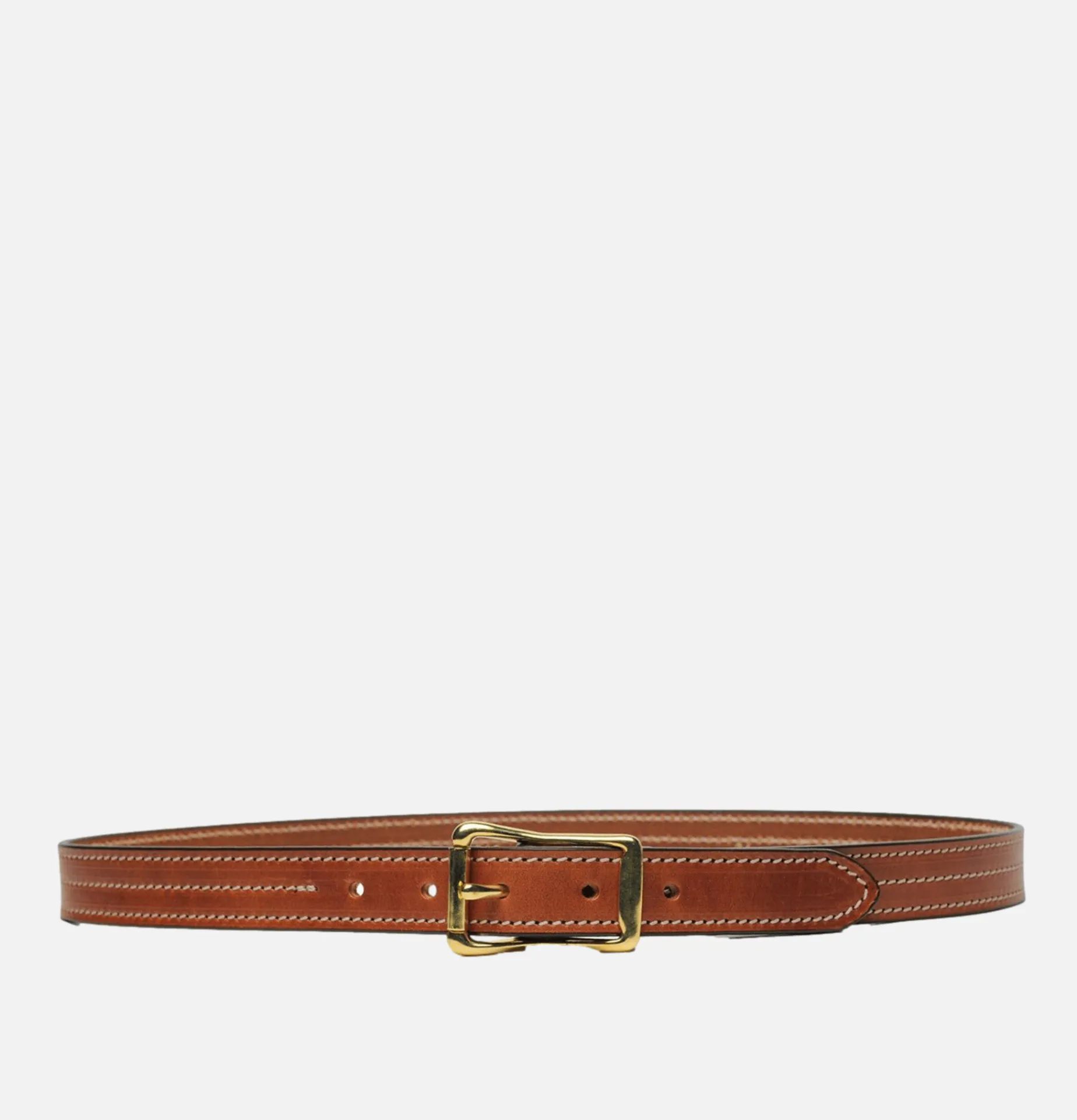 YUKETEN Triple Stitched Belt Havana