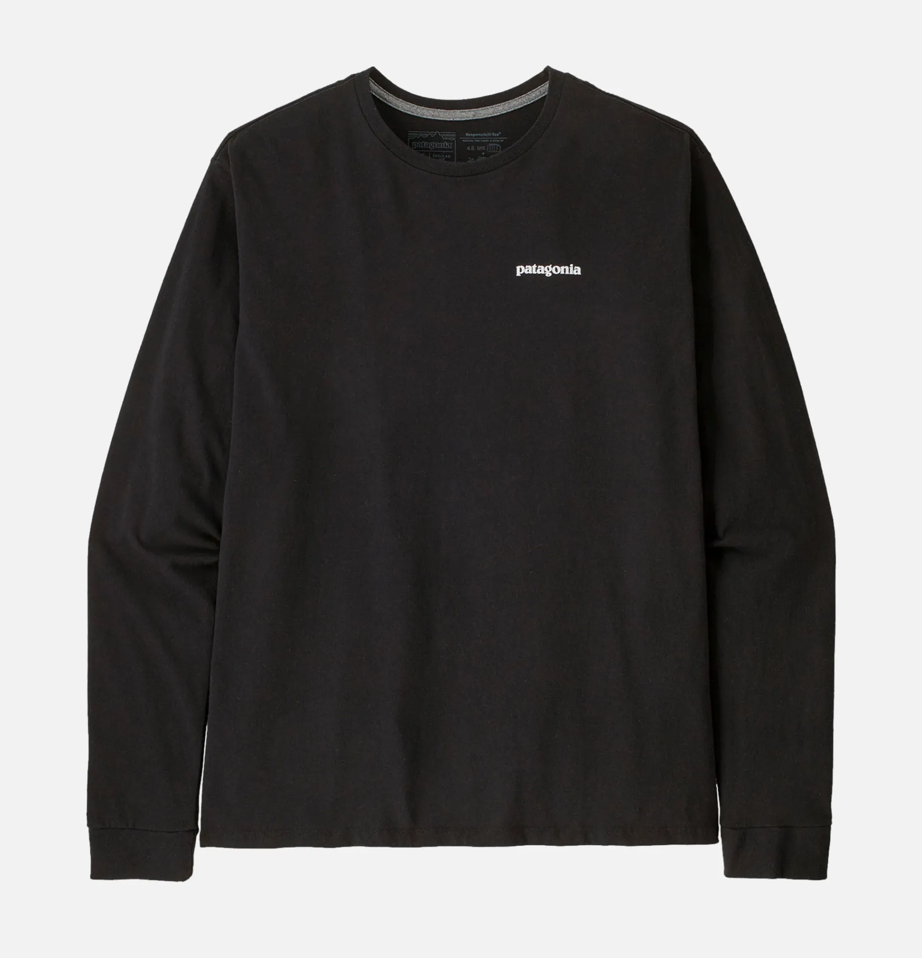 PATAGONIA T-shirt P6 Logo LS Black