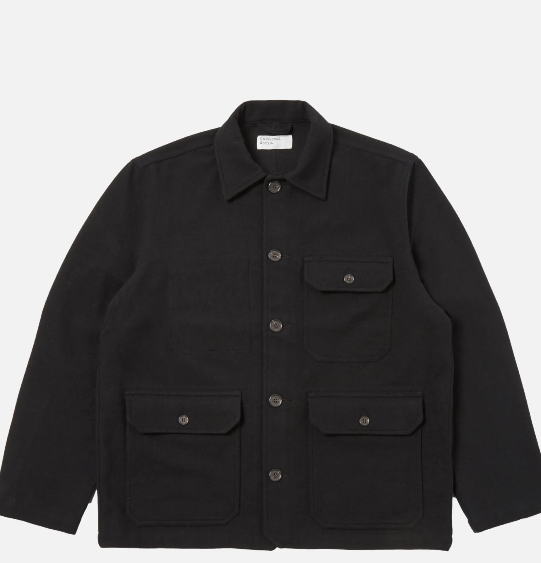 UNIVERSAL WORKS Utility Jacket Wool Black