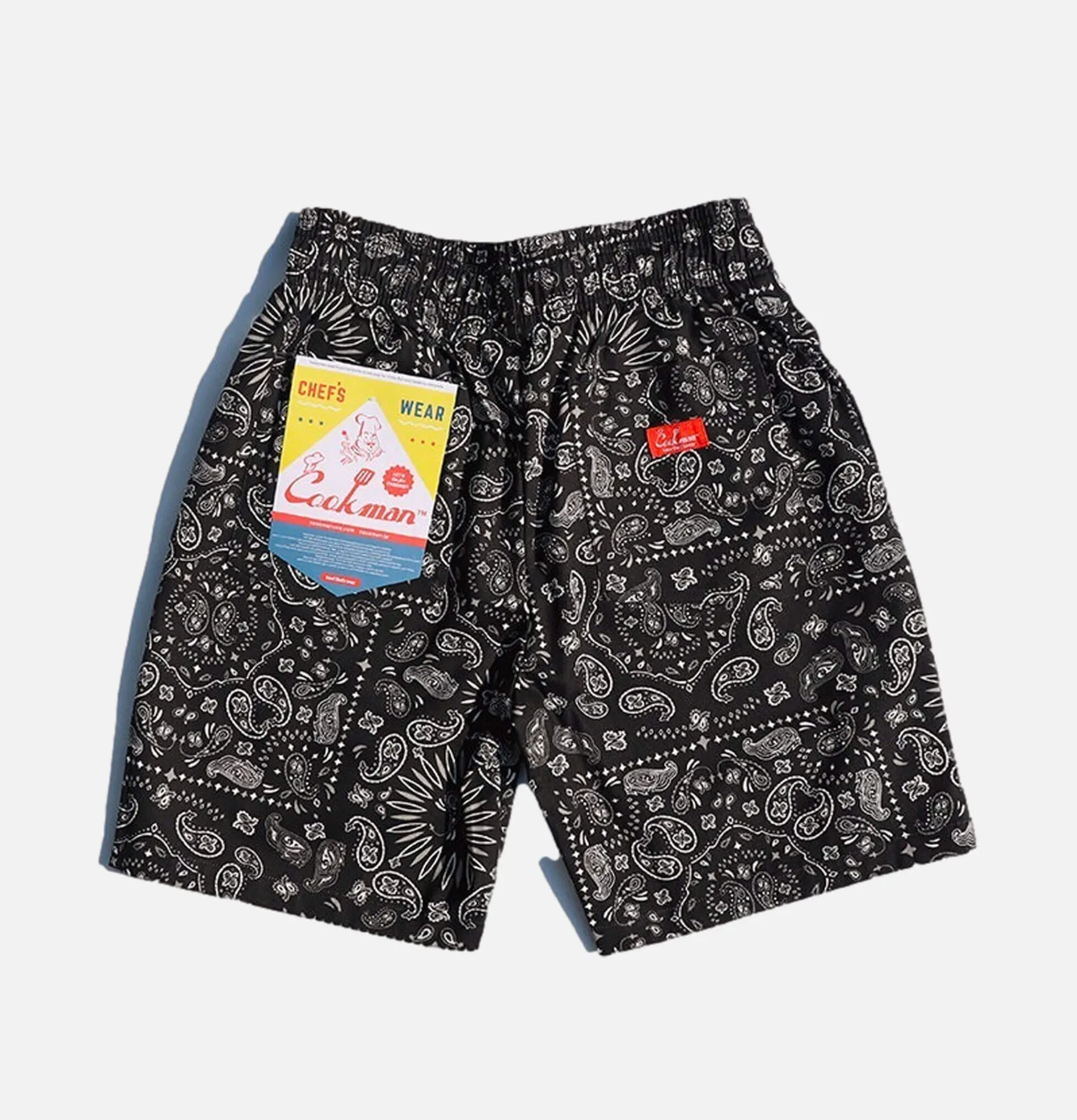 COOKMAN Waiters Short Paisley Black