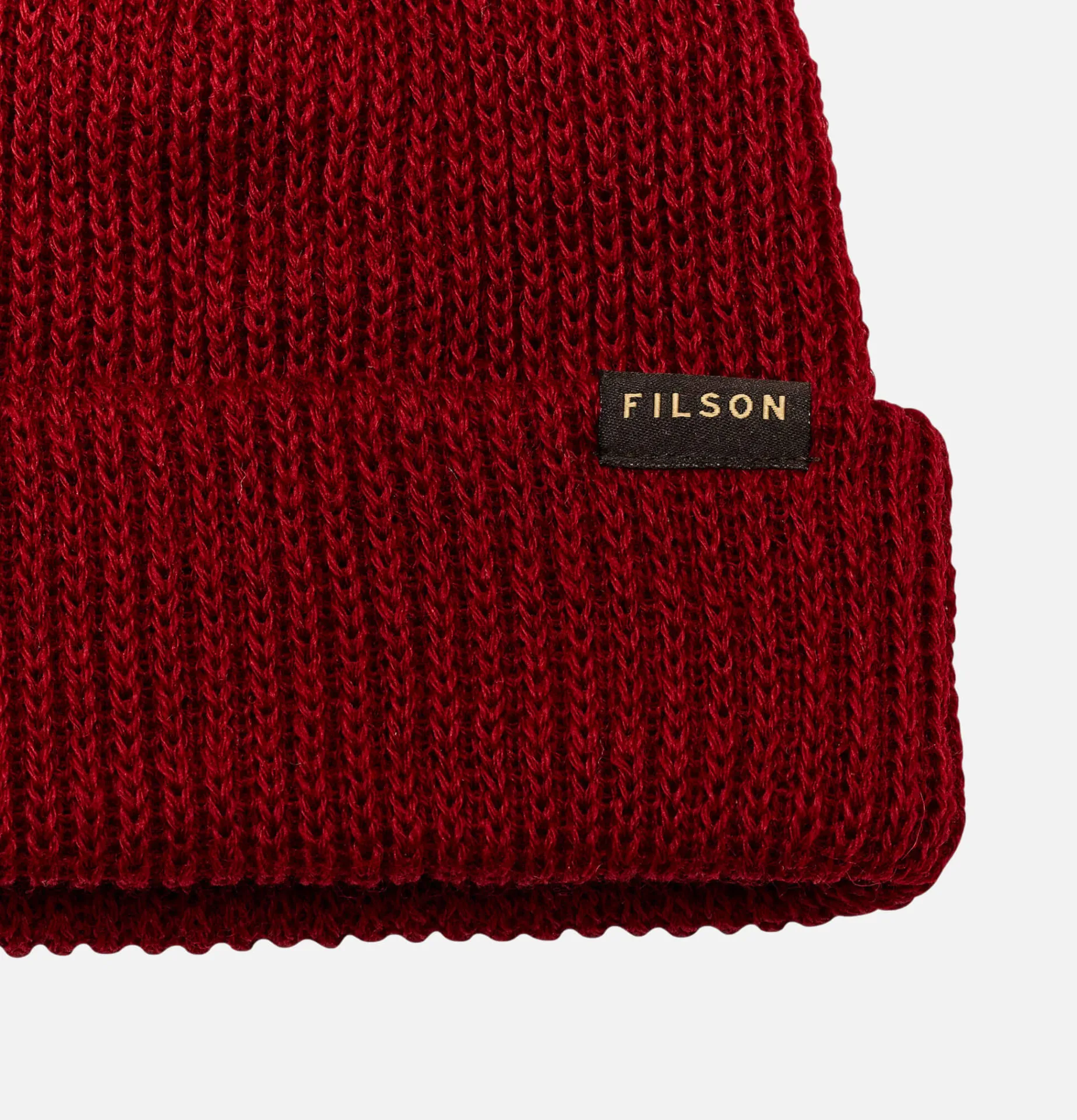 FILSON Watch Cap Ballard Wool Red