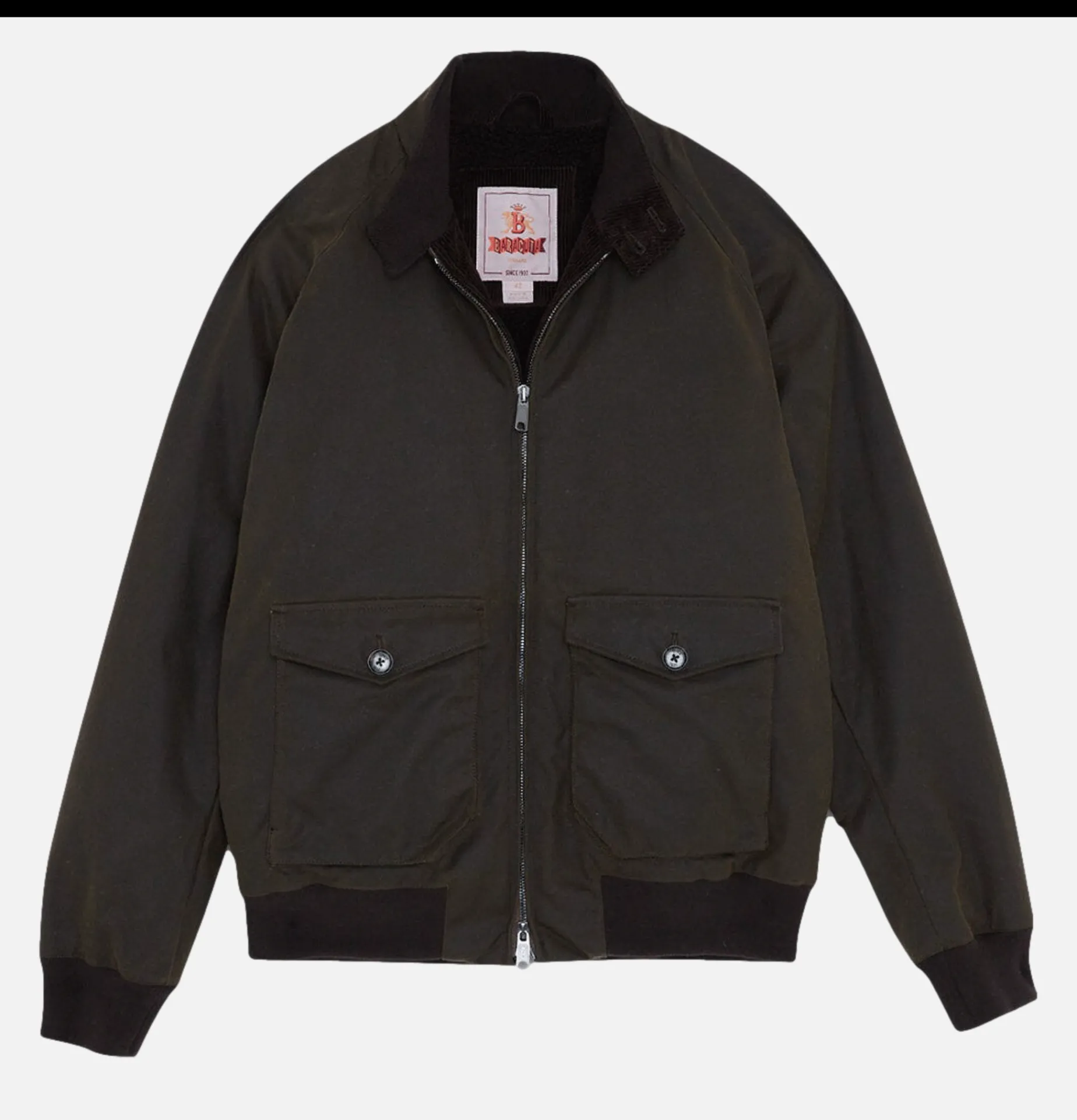 BARBOUR Waxed G9 Af Pocket Deep Moss