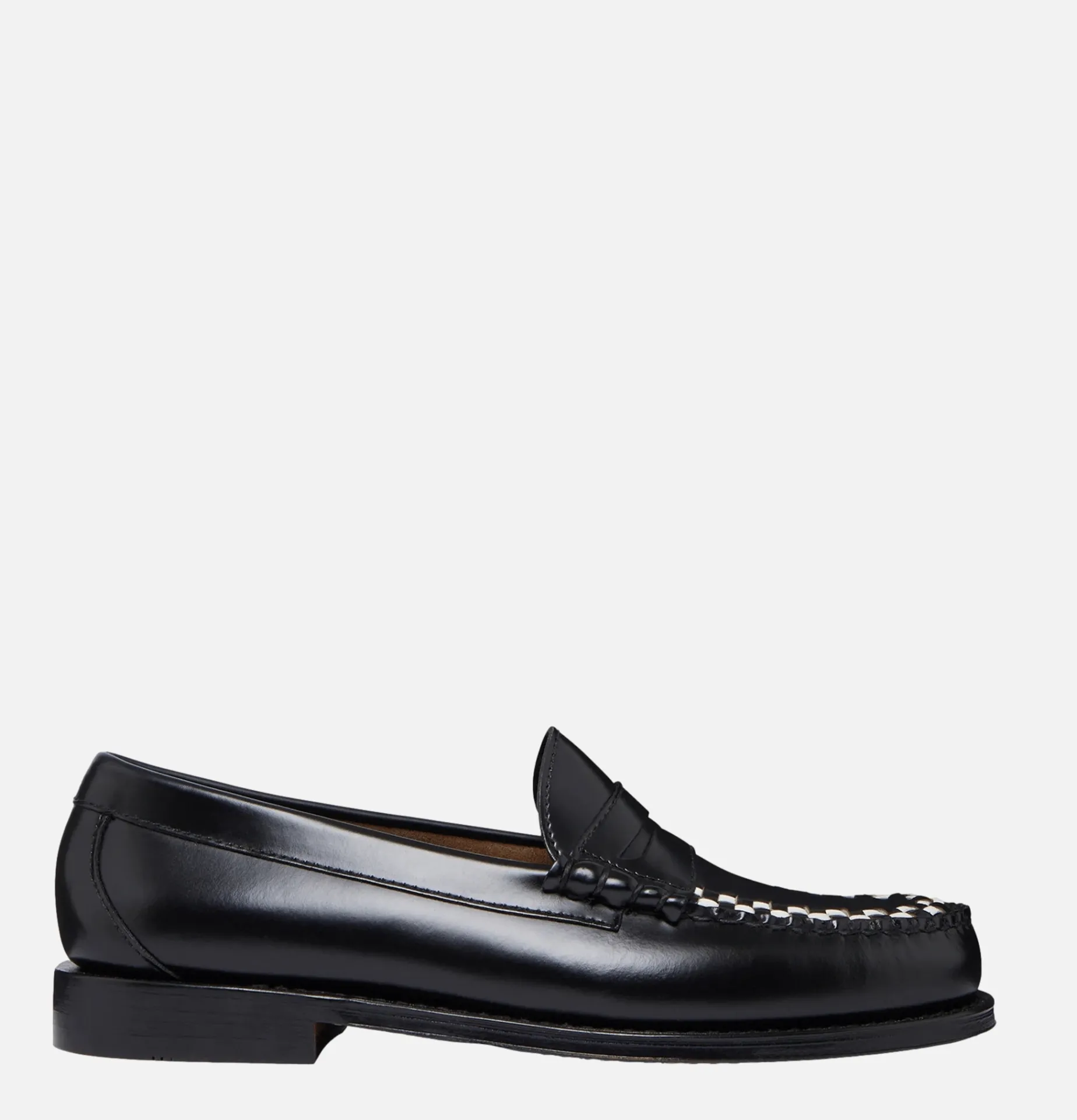 G.H. BASS Weejun Weave Penny Loafer Black & White