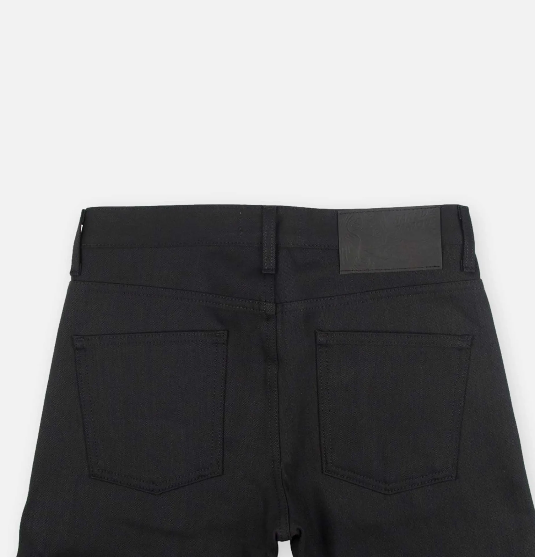 NAKED & FAMOUS Weird Guy Solid Black Selvedge