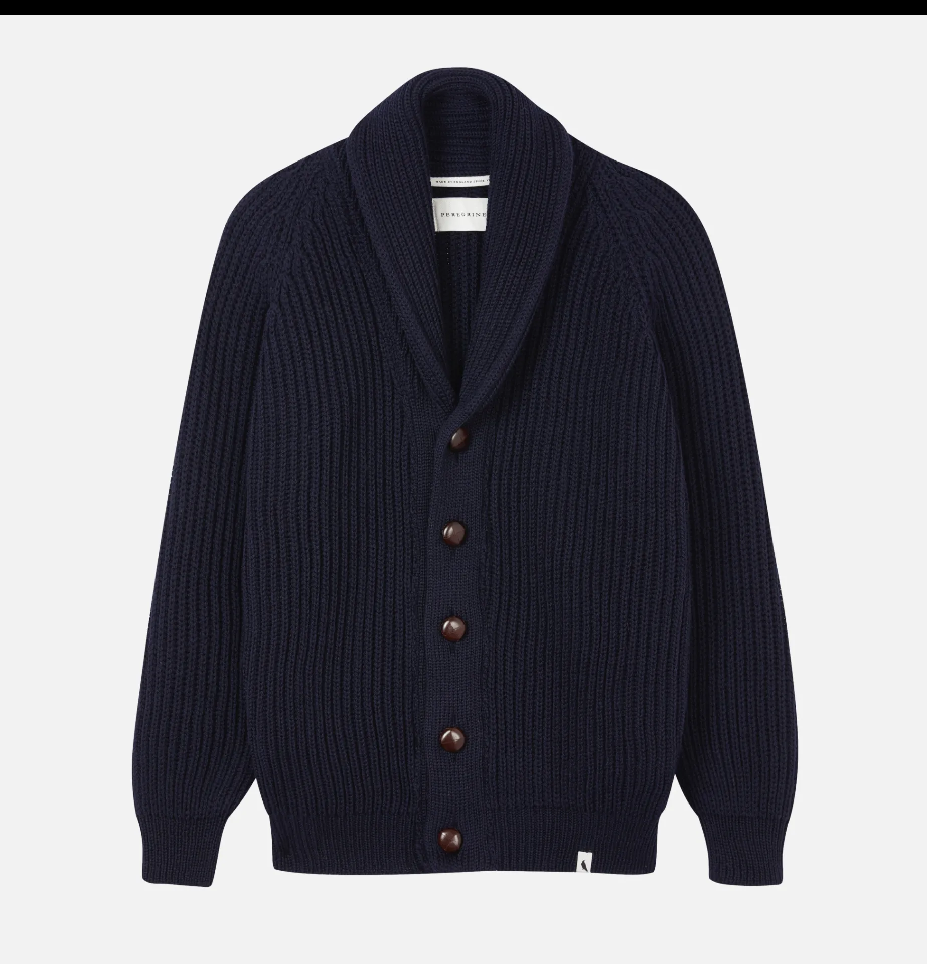 PEREGRINE Wilkinson Cardigan Wool Navy