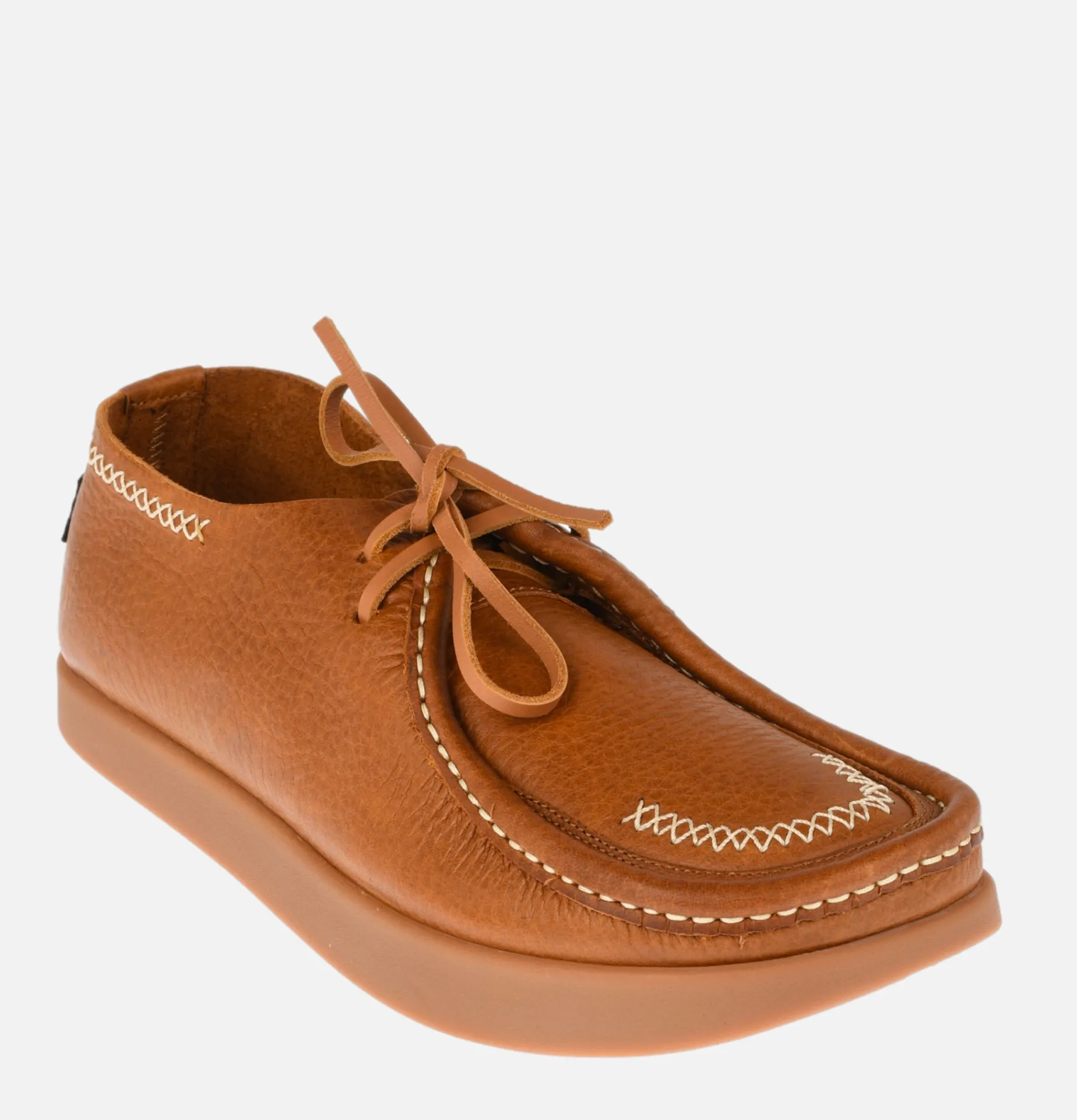 YOGI FOOTWEAR Willard Ostrich Shoe Honey