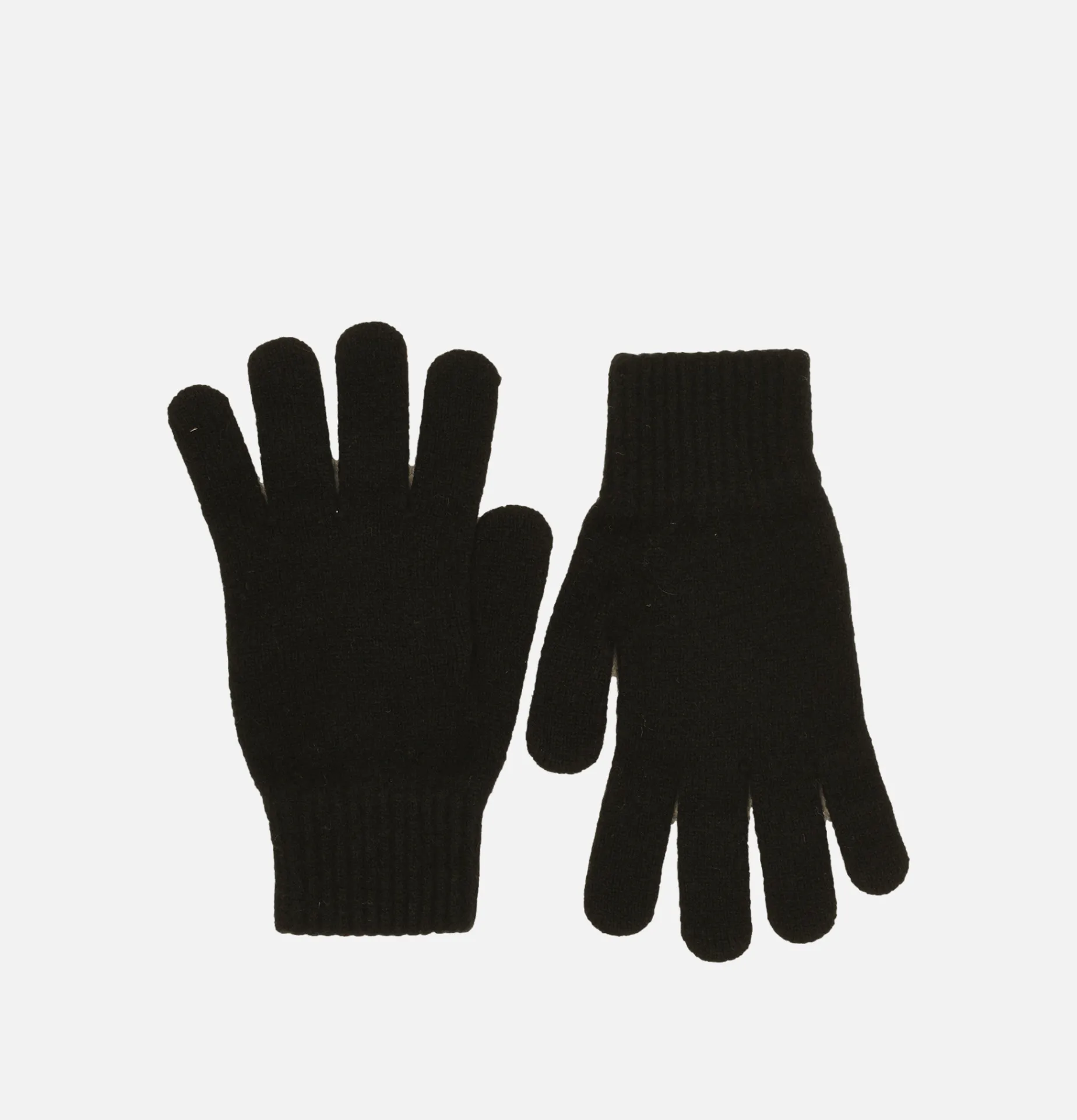 ROBERT MACKIE Wool Gloves Black