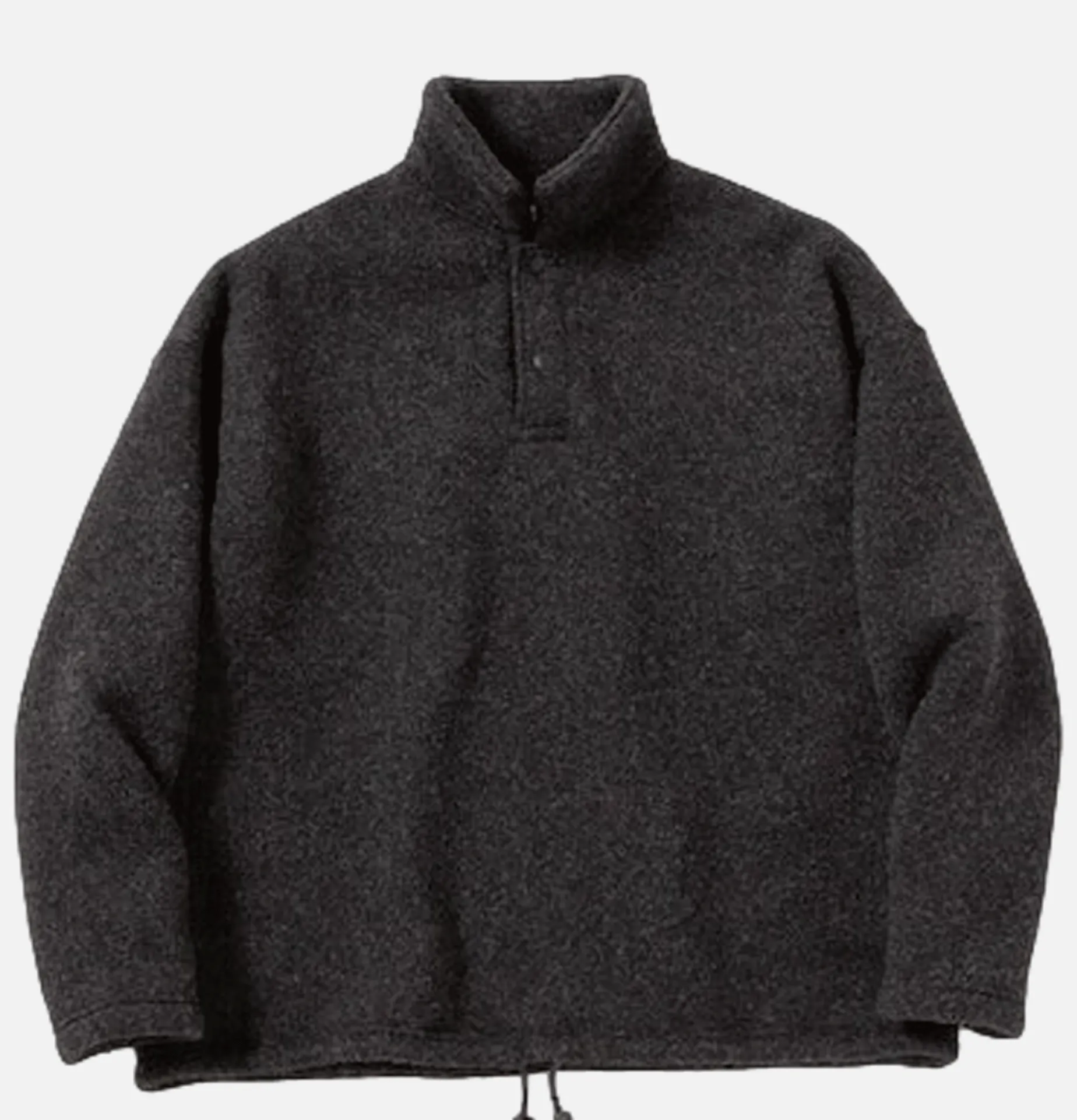 JACKMAN Wool Himo Polo Heather Black