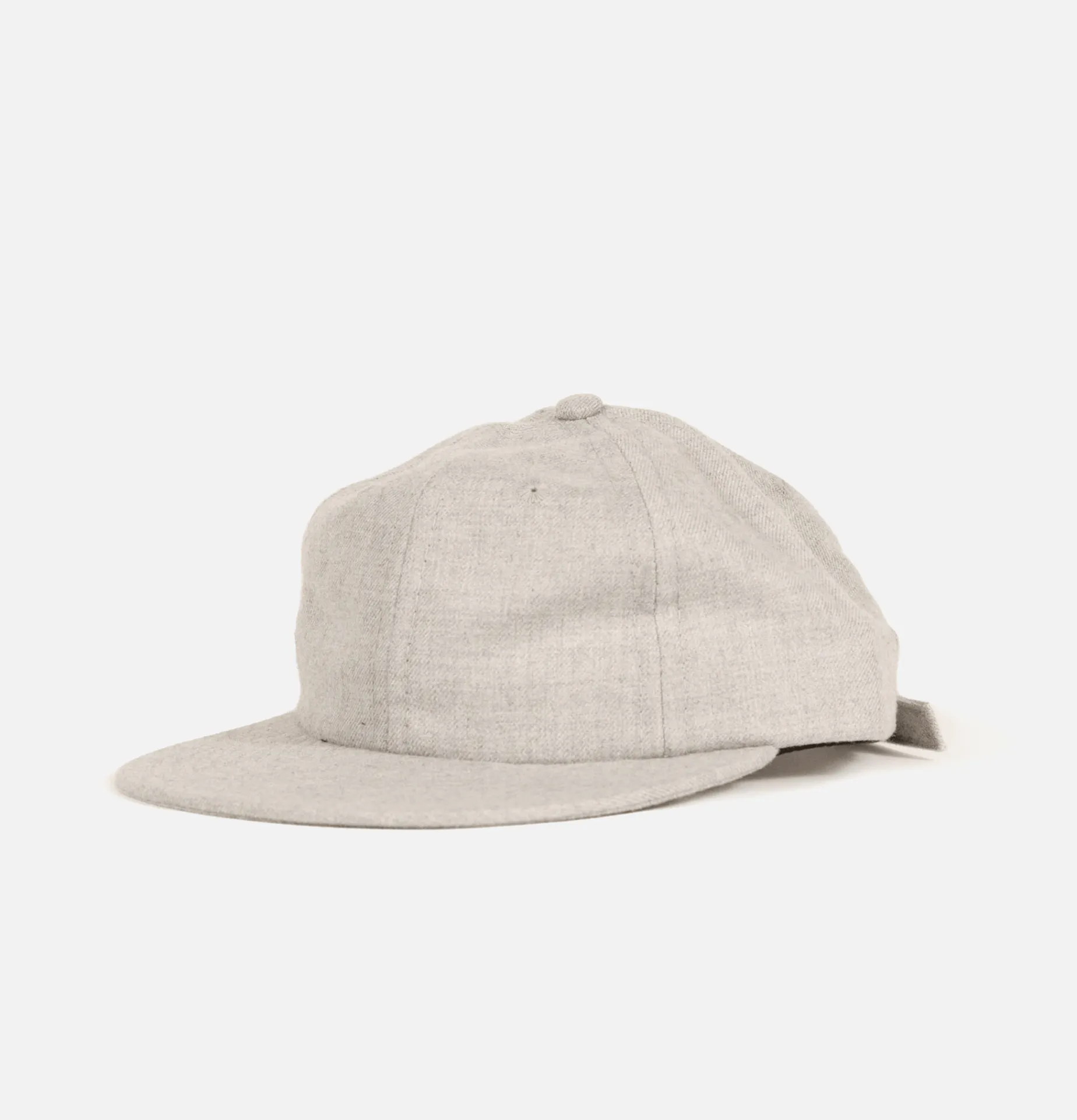 LITE YEAR Wool Serge 6 Panel Cap Grey