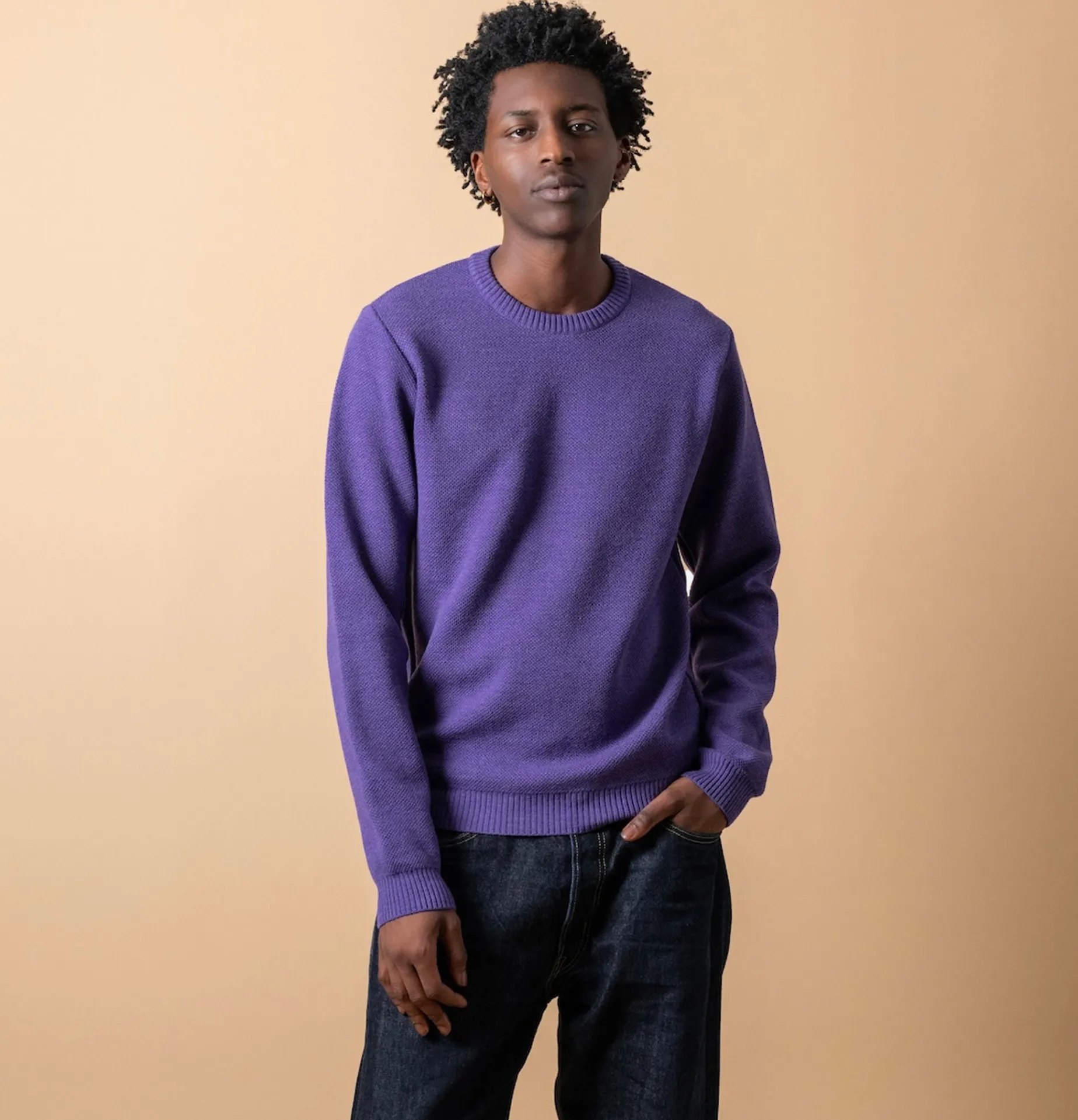 NITTO KNITWEAR Youri Round Neck Purple