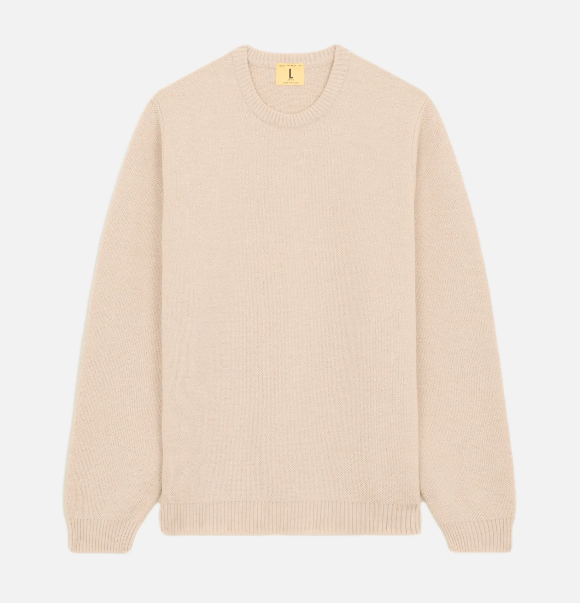 NITTO KNITWEAR Youri Wool Knit Natural