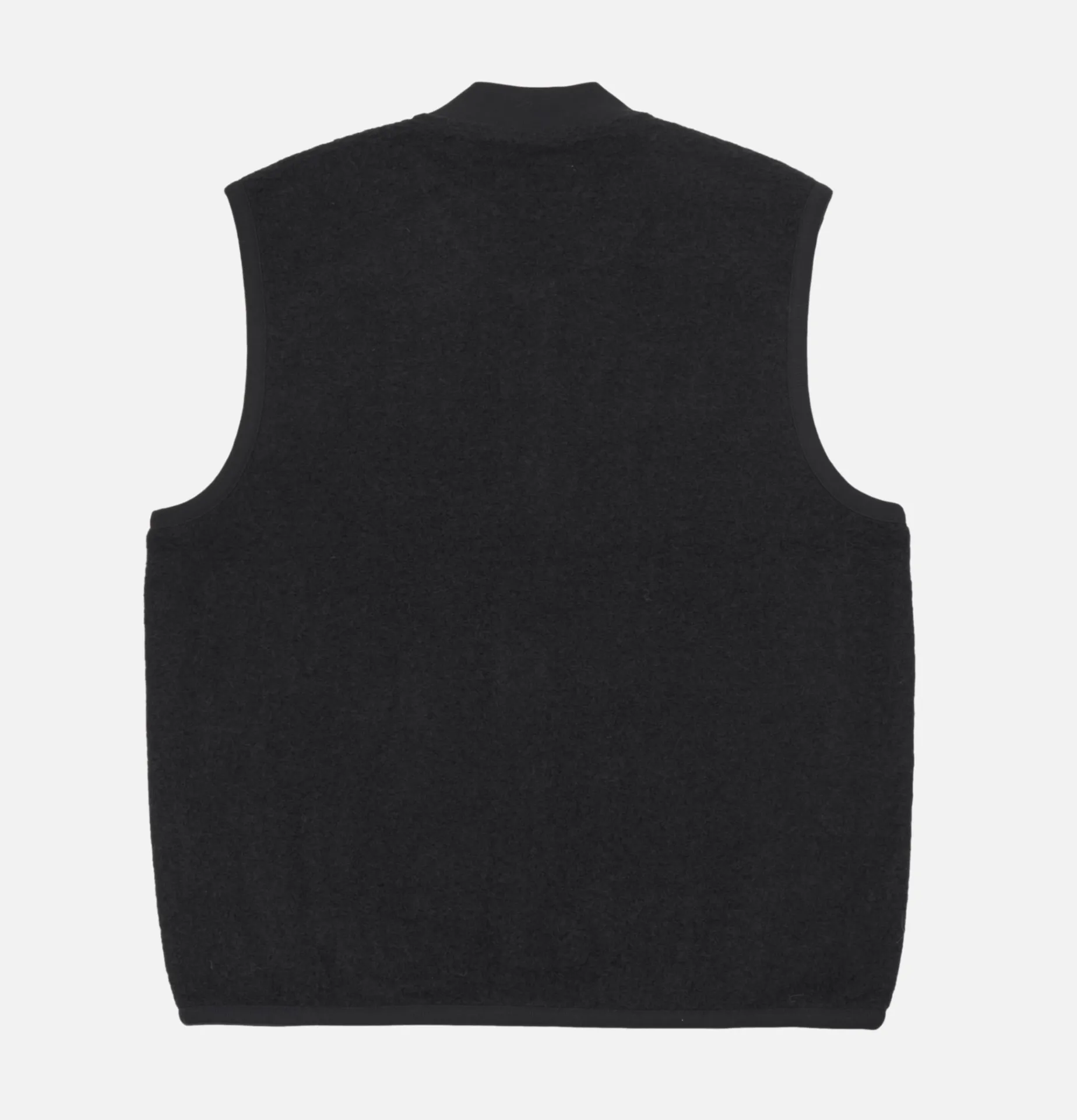 UNIVERSAL WORKS Zip Waistcoat Wool Black